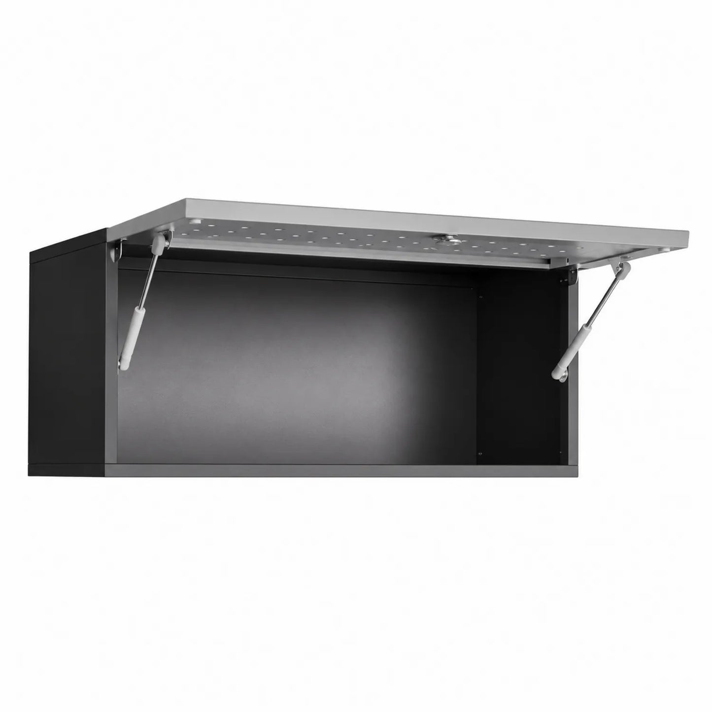 Armoire murale en métal Noir et Argent 60x30x35 cm