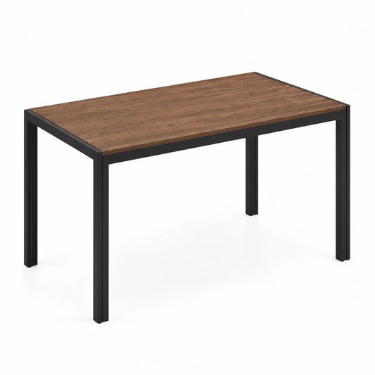 Table rectangulaire en bois et métal 120x60x75 cm