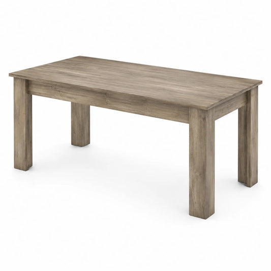 Table à manger rectangulaire en bois de chêne 180x90x75 cm